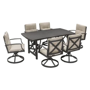 7-Piece Swivel Dining Set