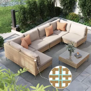 7-Piece Wicker Patio Furniture Set